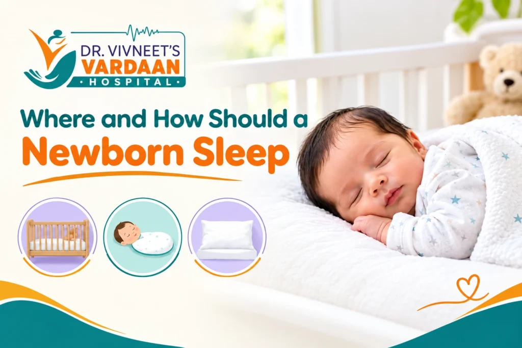 where and how should a newborn sleep
